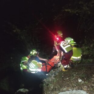 RECUPERO NELLA NOTTE IN FERRATA