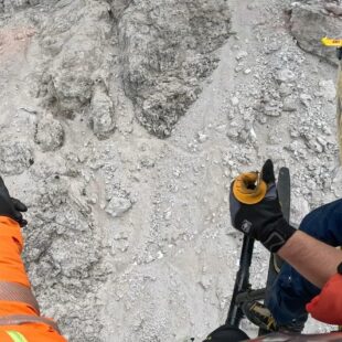 RECUPERATO ESCURSIONISTA IN DIFFICOLTÀ  AD AURONZO DI CADORE