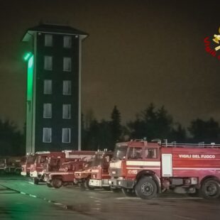 SEDI DEI VIGILI DEL FUOCO ILLUMINATE DI VERDE PER LA GIORNATA MONDIALE DELLA SINDROME  PANS-PANDAS