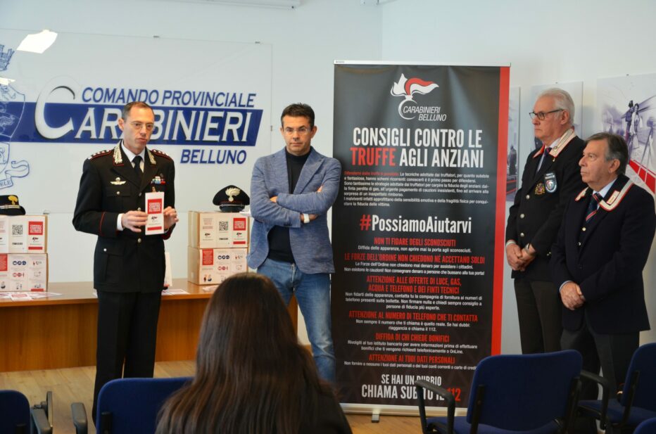 Campagna contro le truffe agli anziani: in distribuzione l’opuscolo informativo dei Carabinieri.