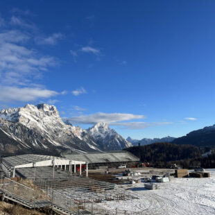 CORTINA AUDI FIS SKI WORLD CUP, SONO INIZIATI I LAVORI ALLA FINISH AREA