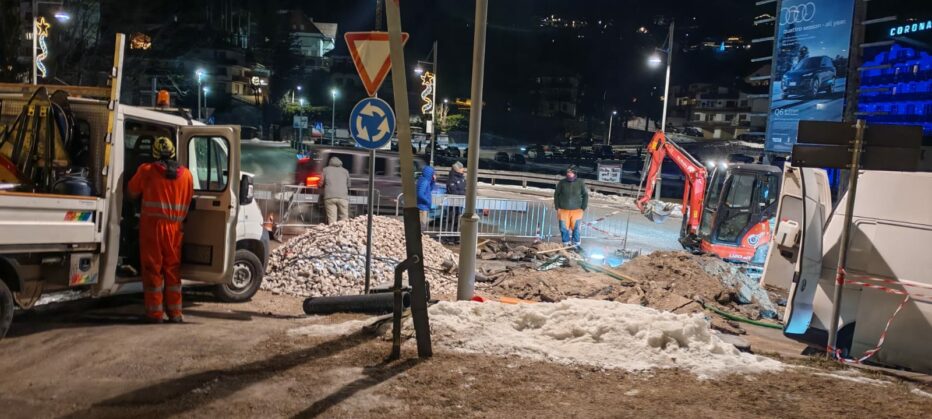 Riparata la falla alla rete idrica di Cortina d’Ampezzo.