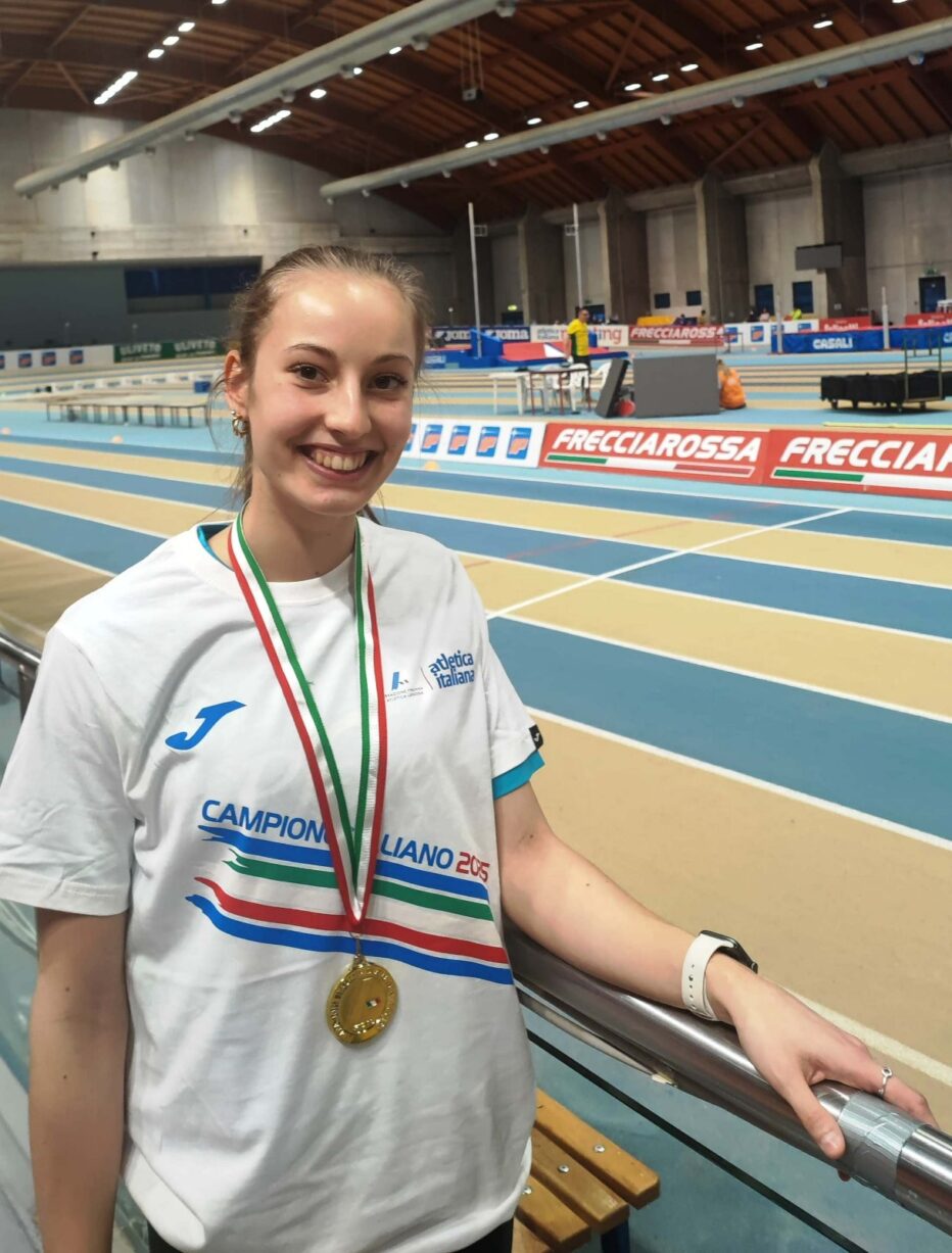 Elena Nessenzia tricolore sui 60 ostacoli Promesse indoor