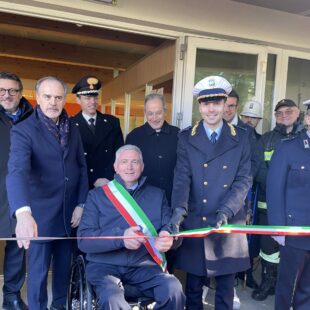 TAGLIO DEL NASTRO AL  NUOVO COMANDO DI POLIZIA LOCALE DI BELLUNO